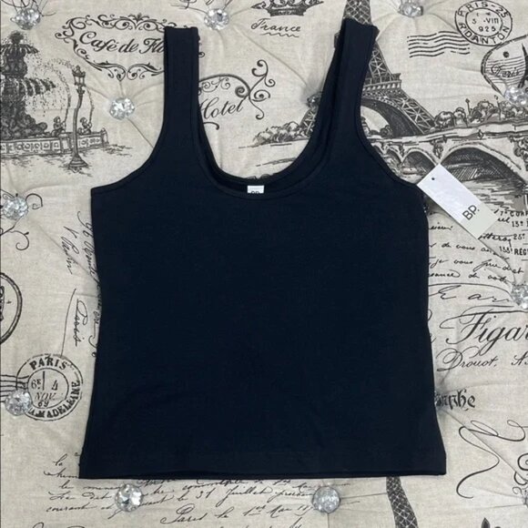 bp Tops - BP.  Womens Sleeveless Cropped Tank Top